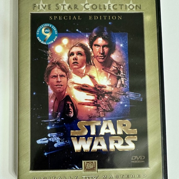 RARE Star Wars Five Star Collection Enhanced Special Edition-COMPLETE DVD set - Picture 6 of 7
